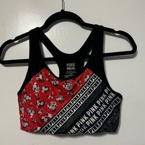 Pink Cherry Blossom Sports Bra